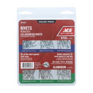 RIVETS 120/PCS ASSORTED ALUMINUM ACE